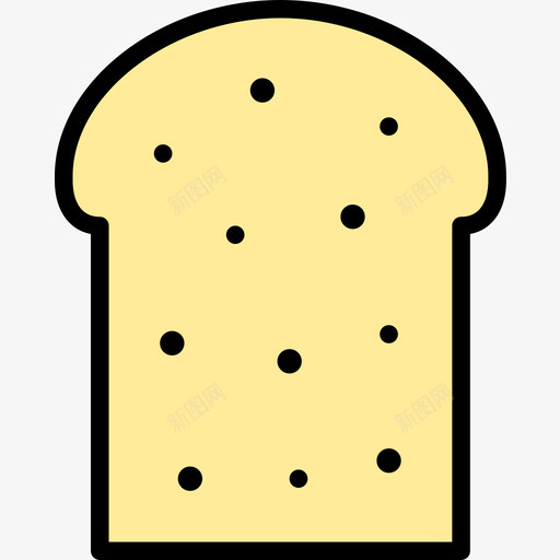 切片面包食品和饮料7线性颜色图标svg_新图网 https://ixintu.com 切片 线性 面包 颜色 食品 饮料
