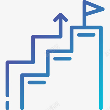 楼梯商务坡度图标图标
