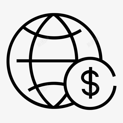 全局货币财务行图标集1svg_新图网 https://ixintu.com 全局 图标 财务 货币
