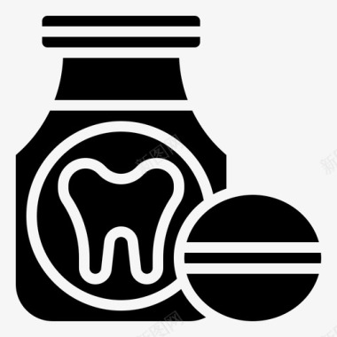 止痛药牙科药物图标图标