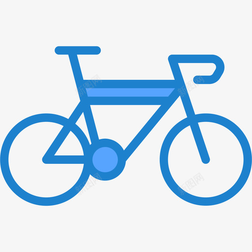 自行车生态152蓝色图标svg_新图网 https://ixintu.com 生态152 自行车 蓝色