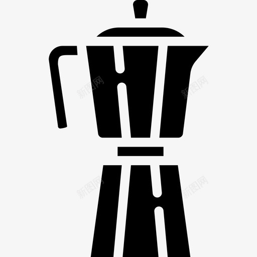 水壶咖啡厅75装满图标svg_新图网 https://ixintu.com 咖啡厅 水壶 装满