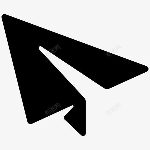 纸飞机飞机发送图标svg_新图网 https://ixintu.com 发送 纸飞机 飞机