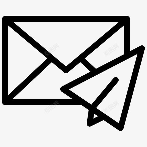 发送电子邮件消息发送信件图标svg_新图网 https://ixintu.com 发送信件 发送电子邮件 消息 联系人