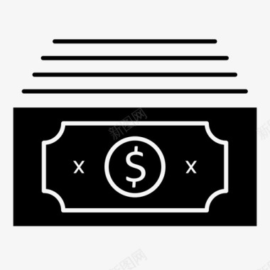 美元货币现金金融图标图标