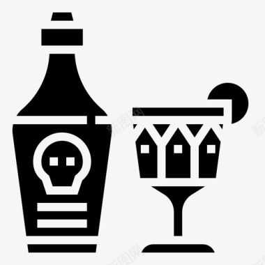 饮料酒精瓶子图标图标