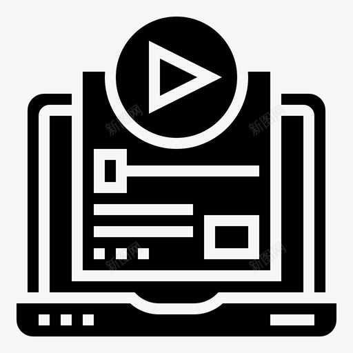 视频广告计算机图标svg_新图网 https://ixintu.com 内容 字形 广告 数字 电脑 笔记本 营销 视频 计算机