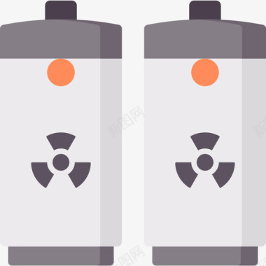 6号核燃料箱扁平图标图标