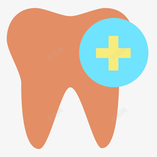 牙齿保健12扁平图标svg_新图网 https://ixintu.com 保健 扁平 牙齿