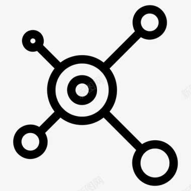 网络社区连接图标图标