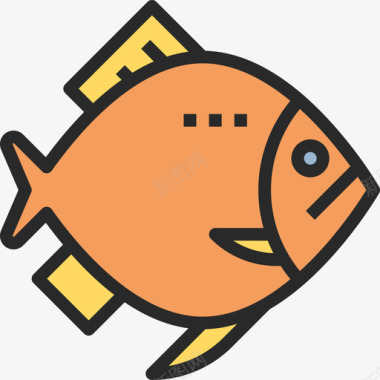 鱼生酮饮食3线色图标图标