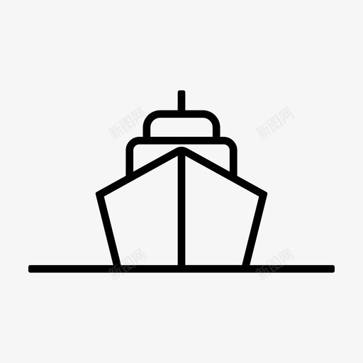 船游船假日图标svg_新图网 https://ixintu.com 假日 度假 旅行 游船