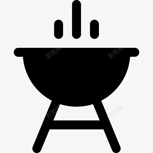 烤架弹簧46填充图标svg_新图网 https://ixintu.com 填充 弹簧 烤架