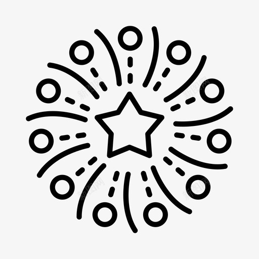 烟花游乐园嘉年华图标svg_新图网 https://ixintu.com 嘉年华 游乐园 烟花 集市 鞭炮 马戏