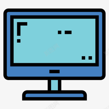 计算机商务323线性彩色图标图标