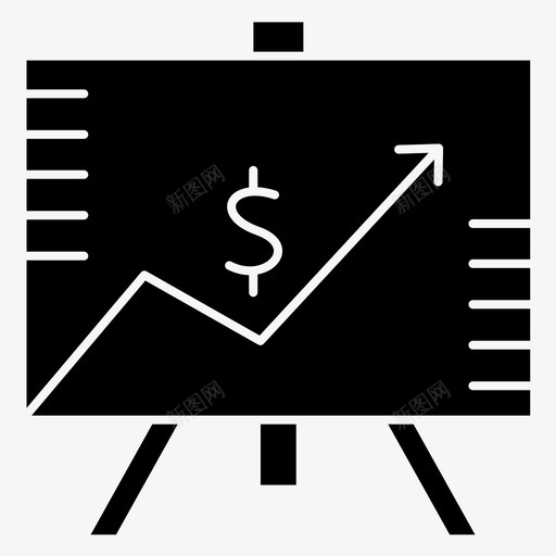 图表董事会增长图标svg_新图网 https://ixintu.com 图表 坚实 增长 字形 成功 董事会 资金 金融 银行