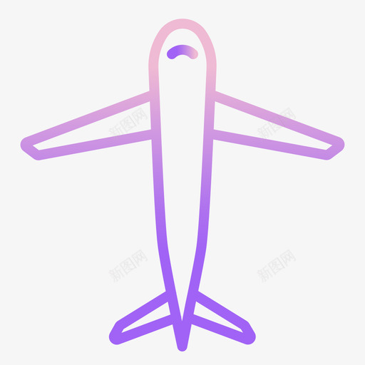 飞机运输135外形坡度图标svg_新图网 https://ixintu.com 坡度 外形 运输 飞机