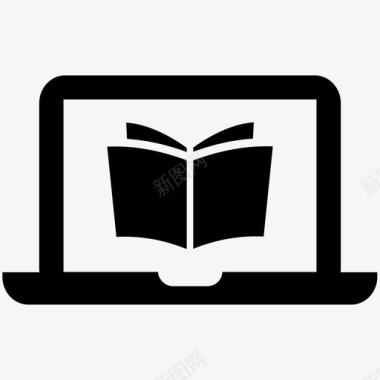 电子书教育笔记本电脑图标图标