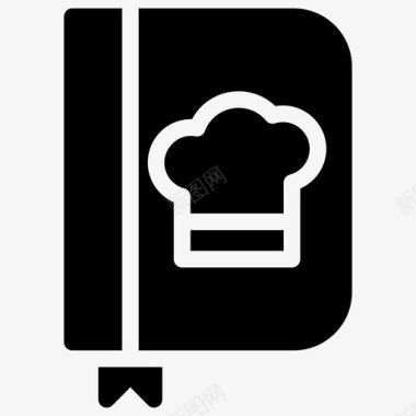 食谱书厨师书烹饪书图标图标