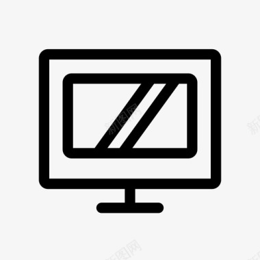 显示器电脑电视图标图标