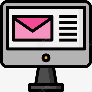 电子邮件商务必备6线性颜色图标图标