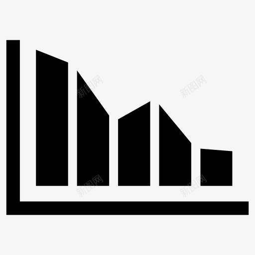 损失分析图表图标svg_新图网 https://ixintu.com 下降 减少 分析 分析图 图表 报告 损失 数据 统计