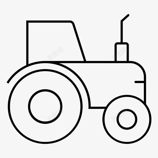 拖拉机农业农村图标svg_新图网 https://ixintu.com 农业 农场 农村 土地 拖拉机 运输
