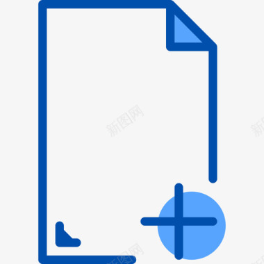 添加文件文件和文件夹9蓝色图标图标