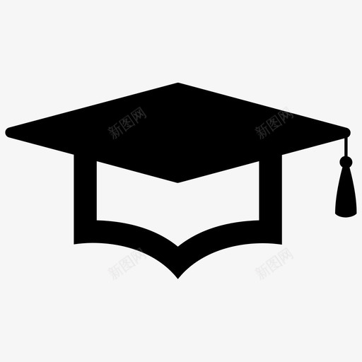 毕业帽教育帽子图标svg_新图网 https://ixintu.com 帽子 教育 毕业 泥板 灰泥