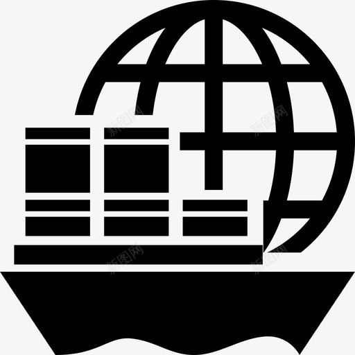 全球航运国际航运图标svg_新图网 https://ixintu.com 全球航运 国际航运