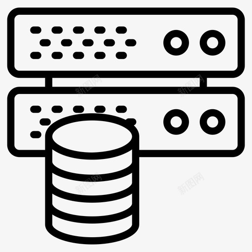数据库主机大型机图标svg_新图网 https://ixintu.com 主机 基本 大型机 字形 存储 数据库 服务器 设置
