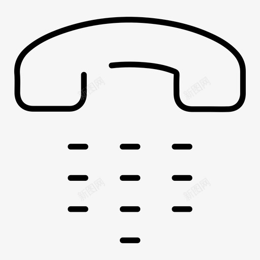 电话创意界面图标svg_新图网 https://ixintu.com 创意界面 电话