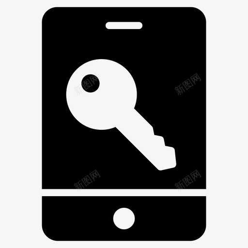 移动钥匙锁电话图标svg_新图网 https://ixintu.com 互联网安全线标志符号64像素 电话 私人 移动钥匙 锁