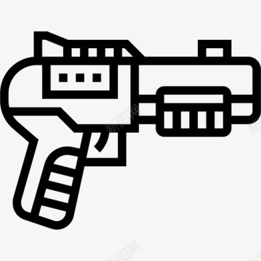 手枪彩弹和bb枪2直线型图标图标