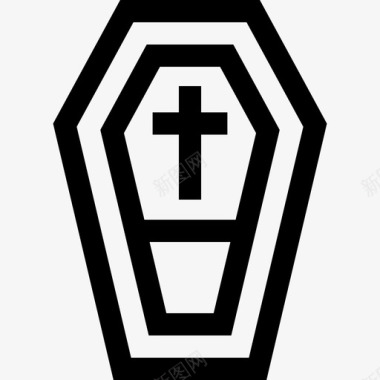 棺材葬礼9直系图标图标