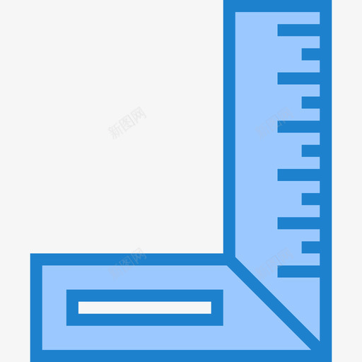 尺子卡彭特19蓝色图标svg_新图网 https://ixintu.com 卡彭 尺子 蓝色