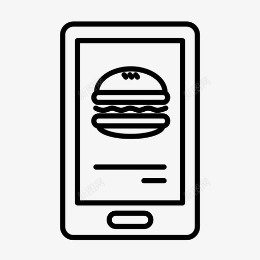 订单食品食品配送图标svg_新图网 https://ixintu.com 售货 智能 汉堡 订单 货亭 配送 食品