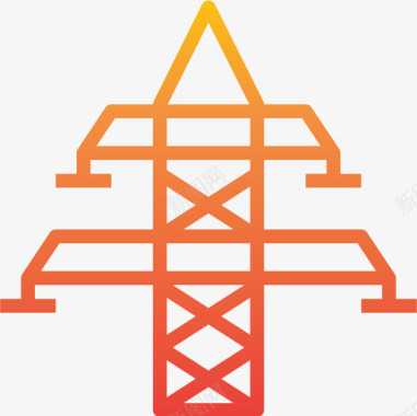 电气塔工业17坡度图标图标