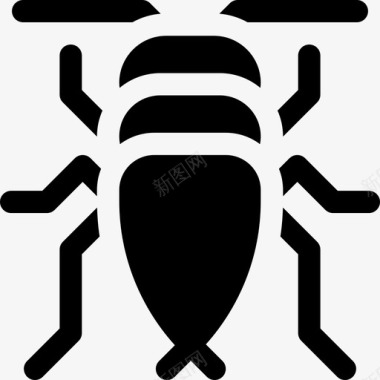 虫子昆虫8填充图标图标