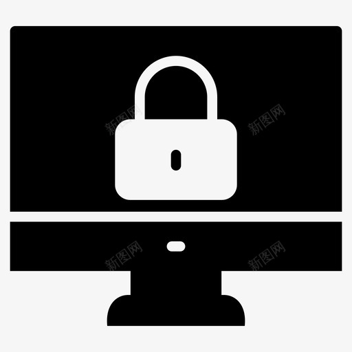 安全lcd锁专用图标svg_新图网 https://ixintu.com 专用 互联网安全线标志符号64像素 安全lcd 屏幕 锁