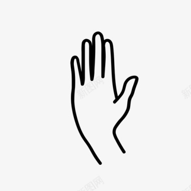 停止肢体语言手势图标图标