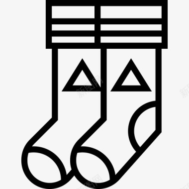 袜子足球29直线型图标图标