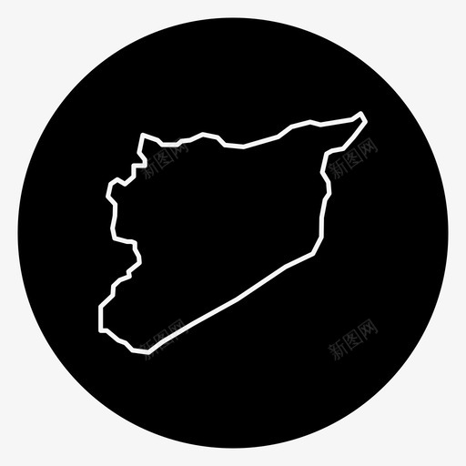 叙利亚地图阿拉伯大马士革图标svg_新图网 https://ixintu.com 中东 叙利亚 地图 大马士革 阿拉伯