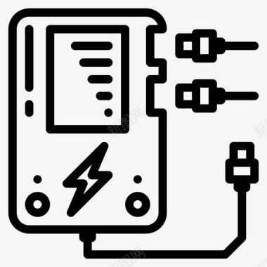 电源银行电子小工具图标图标
