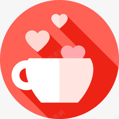 咖啡妇女节10平淡图标图标