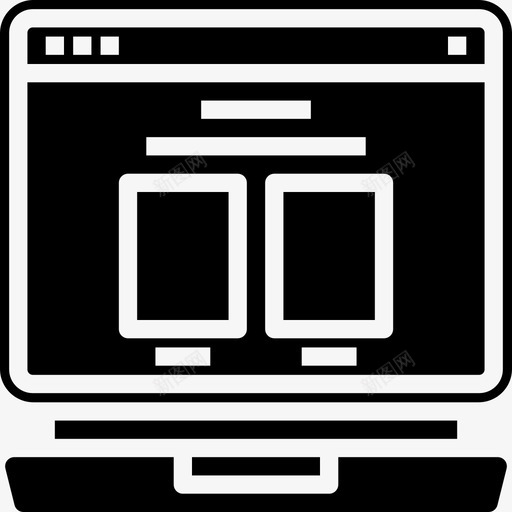 列笔记本电脑浏览器4填充图标svg_新图网 https://ixintu.com 填充 浏览器 电脑 笔记本