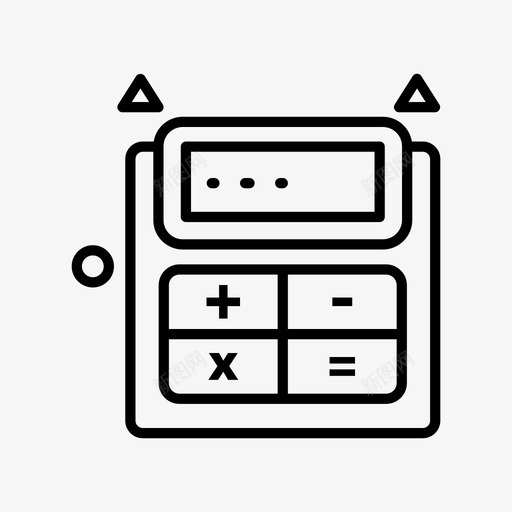 计算器分析计算图标svg_新图网 https://ixintu.com 分析 商业 数学 计算 计算器