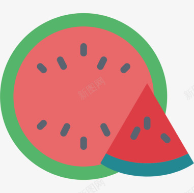 西瓜食品饮料5平的图标图标