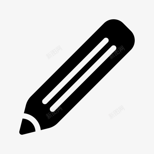 铅笔美术绘画图标svg_新图网 https://ixintu.com 写作 学校 绘画 美术 铅笔 铅笔雕刻