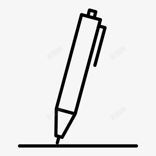 写字圆珠笔钢笔图标svg_新图网 https://ixintu.com 写字 办公设备 圆珠笔 工具 概要 钢笔